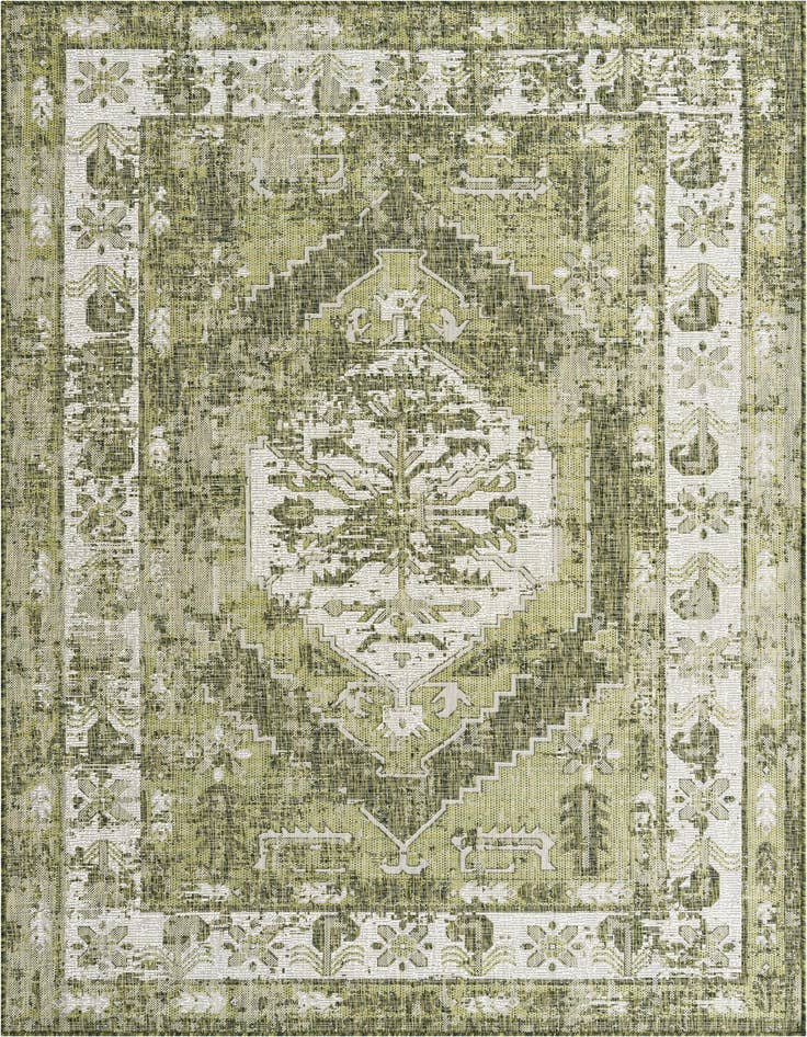 Detail image of 6' x 9' Easy-Clean Traditional Indoor / Outdoor Rug