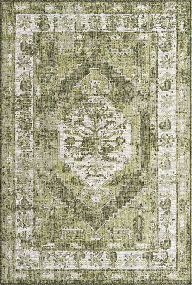 Detail image of 6' x 9' Easy-Clean Traditional Indoor / Outdoor Rug