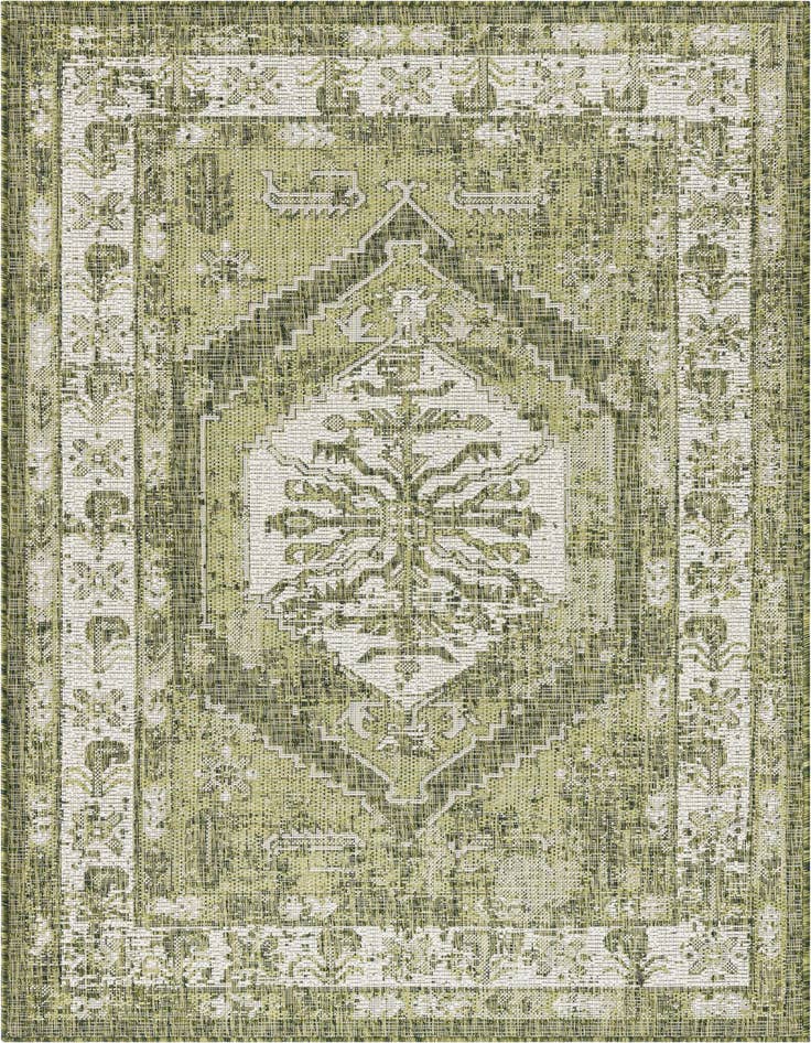 Detail image of 4' x 6' Easy-Clean Traditional Indoor / Outdoor Rug