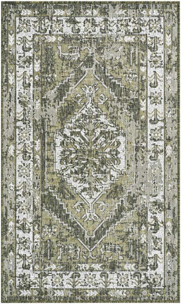 3' x 5' 3 Easy-Clean Traditional Indoor / Outdoor Rug