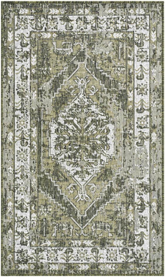 Detail image of 3' x 5' 3 Easy-Clean Traditional Indoor / Outdoor Rug