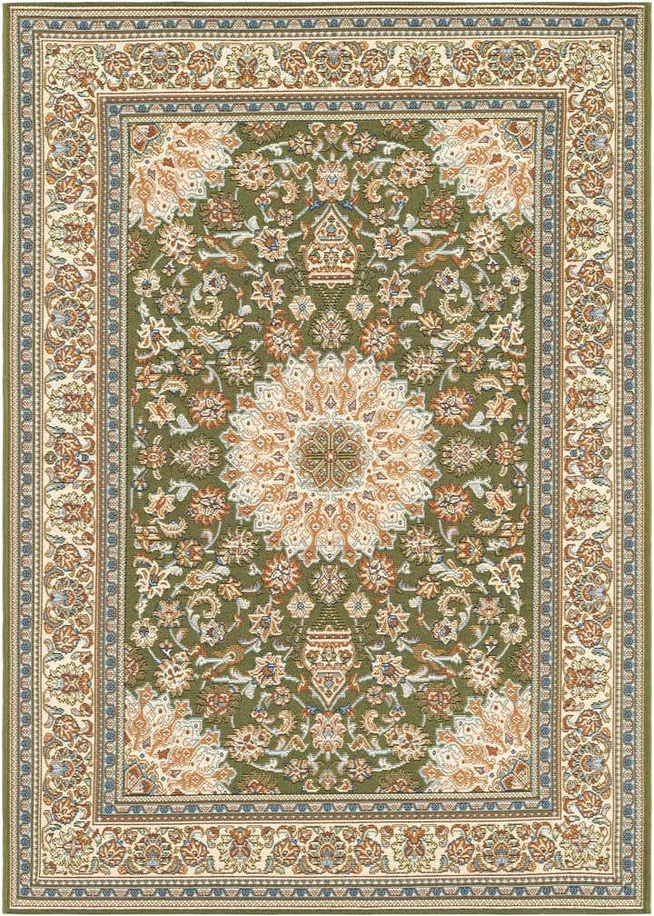4' 1 x 6' 1 Easy-Clean Traditional Indoor / Outdoor Rug