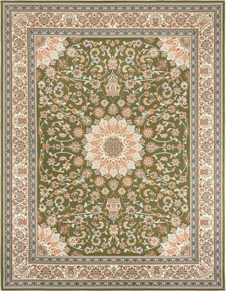 Detail image of 7' 10 x 10' Easy-Clean Traditional Indoor / Outdoor Rug