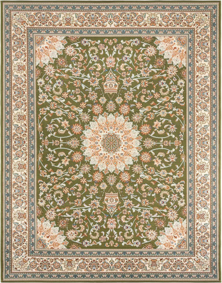 Detail image of 7' 10 x 10' Easy-Clean Traditional Indoor / Outdoor Rug
