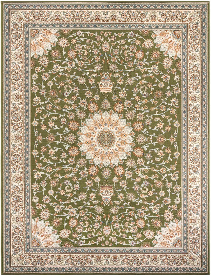 Detail image of 9' x 12' Easy-Clean Traditional Indoor / Outdoor Rug