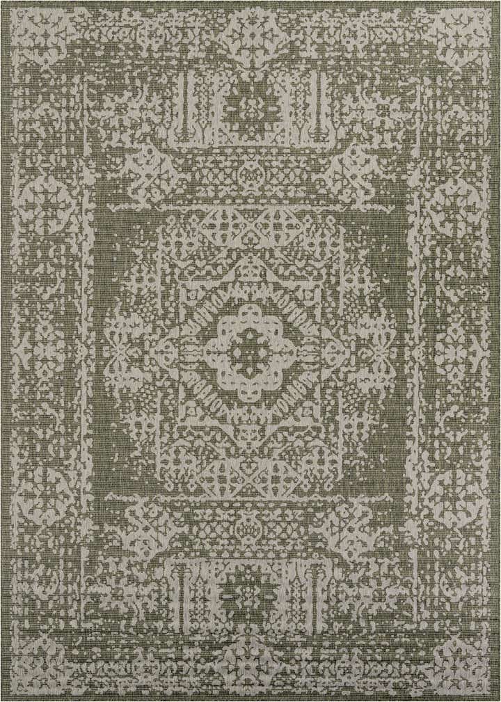 10' x 13' Easy-Clean Traditional Indoor / Outdoor Rug