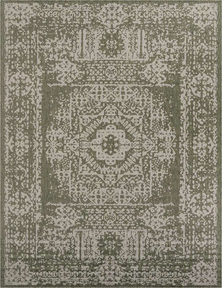 10' x 13' Easy-Clean Traditional Indoor / Outdoor Rug