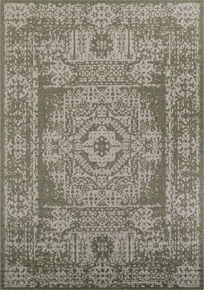 10' x 14' Easy-Clean Traditional Indoor / Outdoor Rug