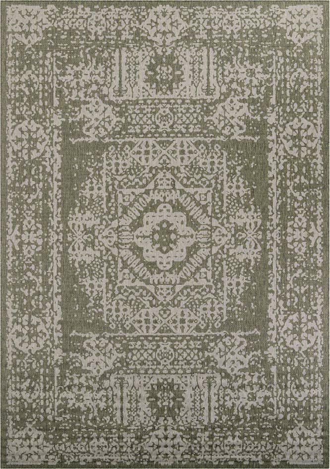 Detail image of 10' x 14' Easy-Clean Traditional Indoor / Outdoor Rug