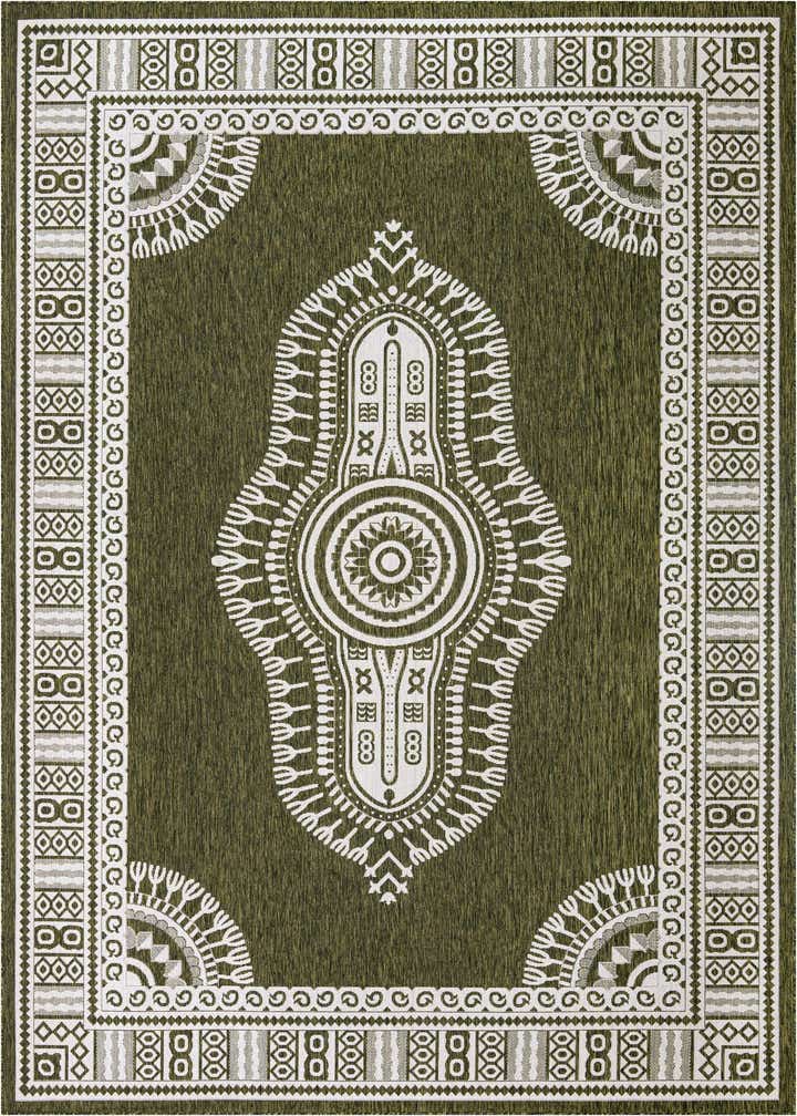 10' x 14' Easy-Clean Traditional Indoor / Outdoor Rug