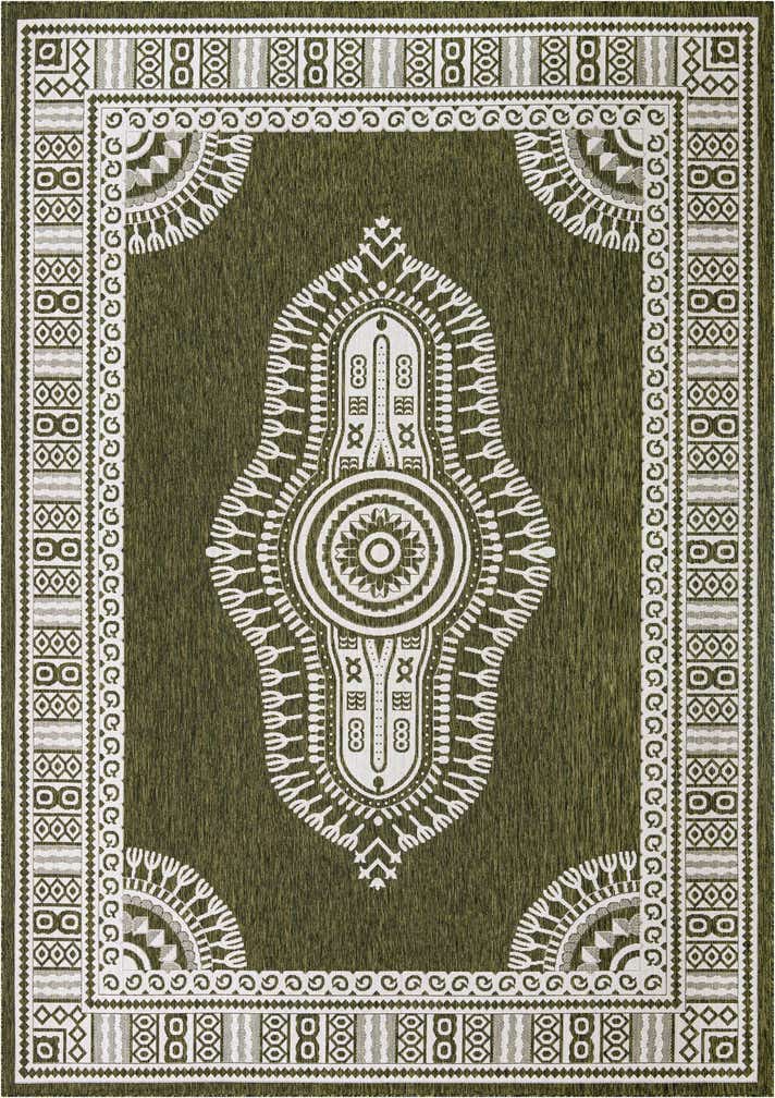 10' x 14' Easy-Clean Traditional Indoor / Outdoor Rug
