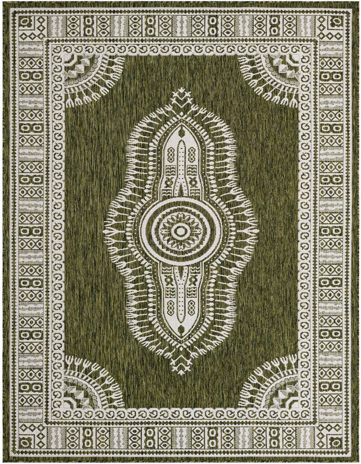 Detail image of 6' x 9' Easy-Clean Traditional Indoor / Outdoor Rug