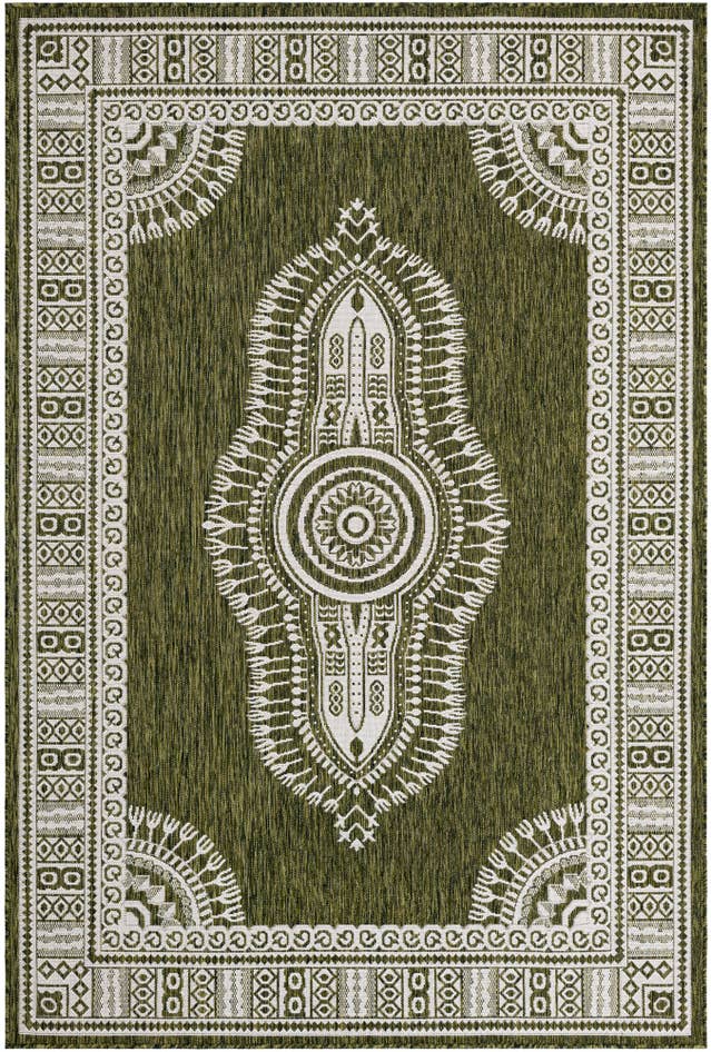 Detail image of 6' x 9' Easy-Clean Traditional Indoor / Outdoor Rug