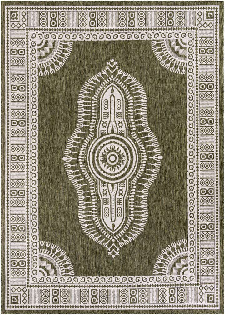 9' x 12' Easy-Clean Traditional Indoor / Outdoor Rug