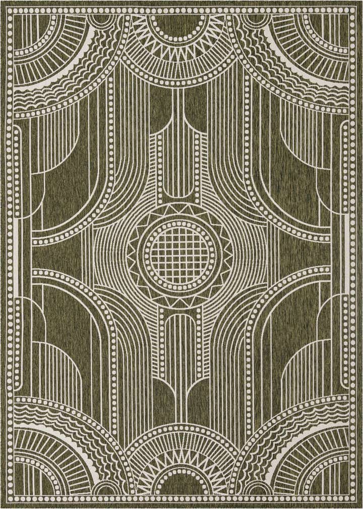 10' x 14' Easy-Clean Traditional Indoor / Outdoor Rug