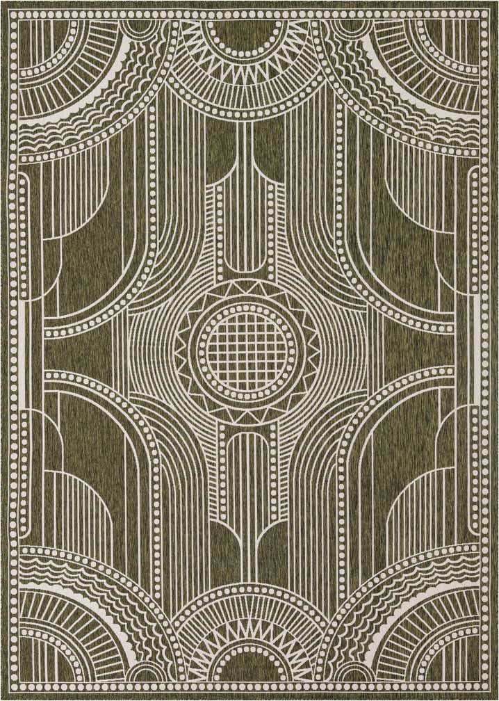 10' x 14' Easy-Clean Traditional Indoor / Outdoor Rug
