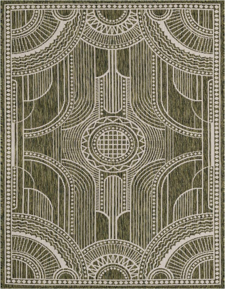 Detail image of 4' x 6' Easy-Clean Traditional Indoor / Outdoor Rug
