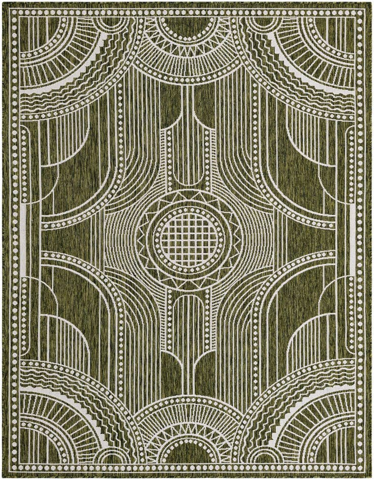 Detail image of 6' x 9' Easy-Clean Traditional Indoor / Outdoor Rug