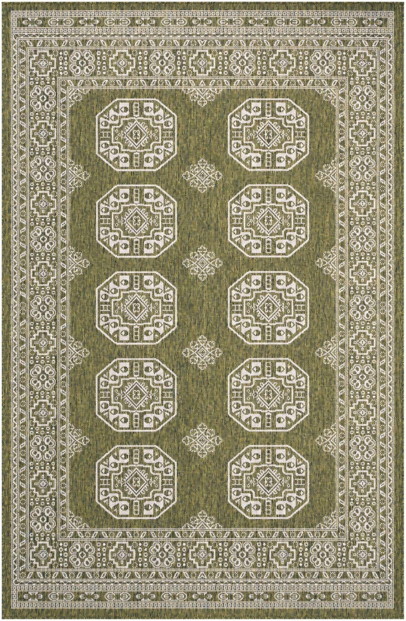 160cm x 245cm Easy-Clean Traditional Indoor / Outdoor Rug