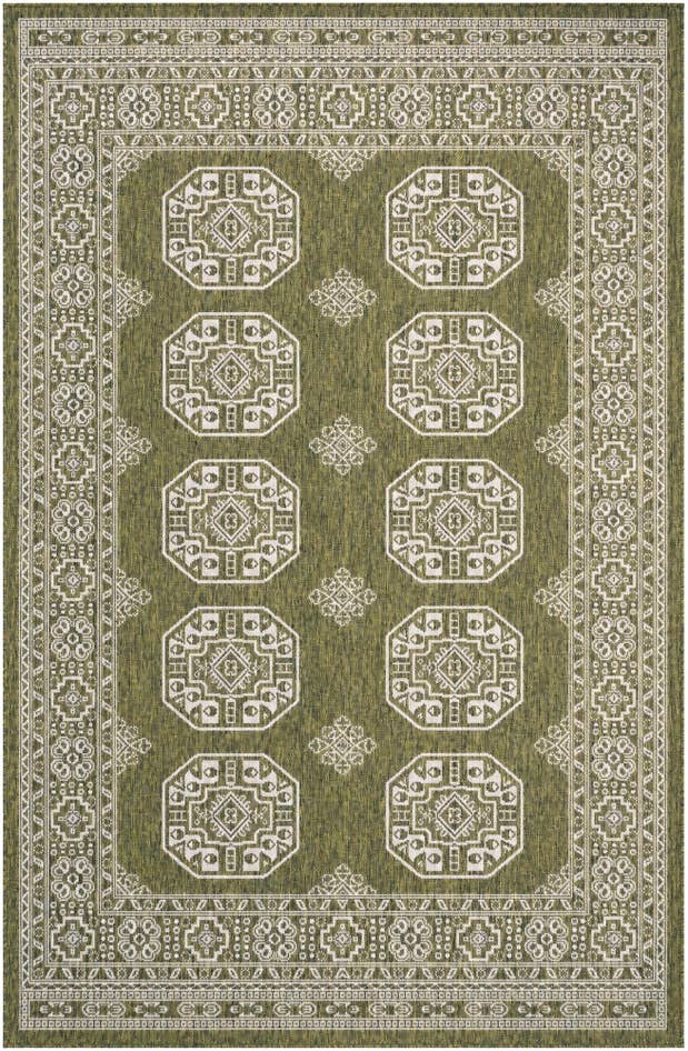Detail image of 160cm x 245cm Easy-Clean Traditional Indoor / Outdoor Rug