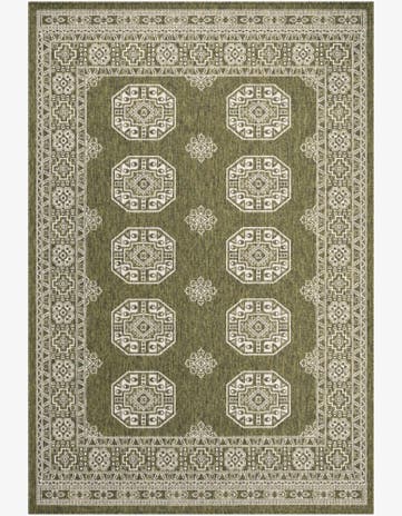 185cm x 275cm Easy-Clean Traditional Indoor / Outdoor Rug