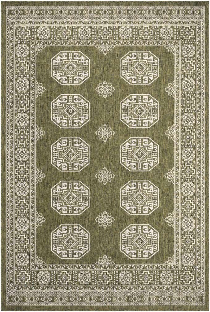 185cm x 275cm Easy-Clean Traditional Indoor / Outdoor Rug