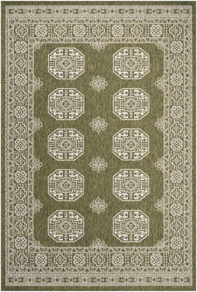 Detail image of 185cm x 275cm Easy-Clean Traditional Indoor / Outdoor Rug