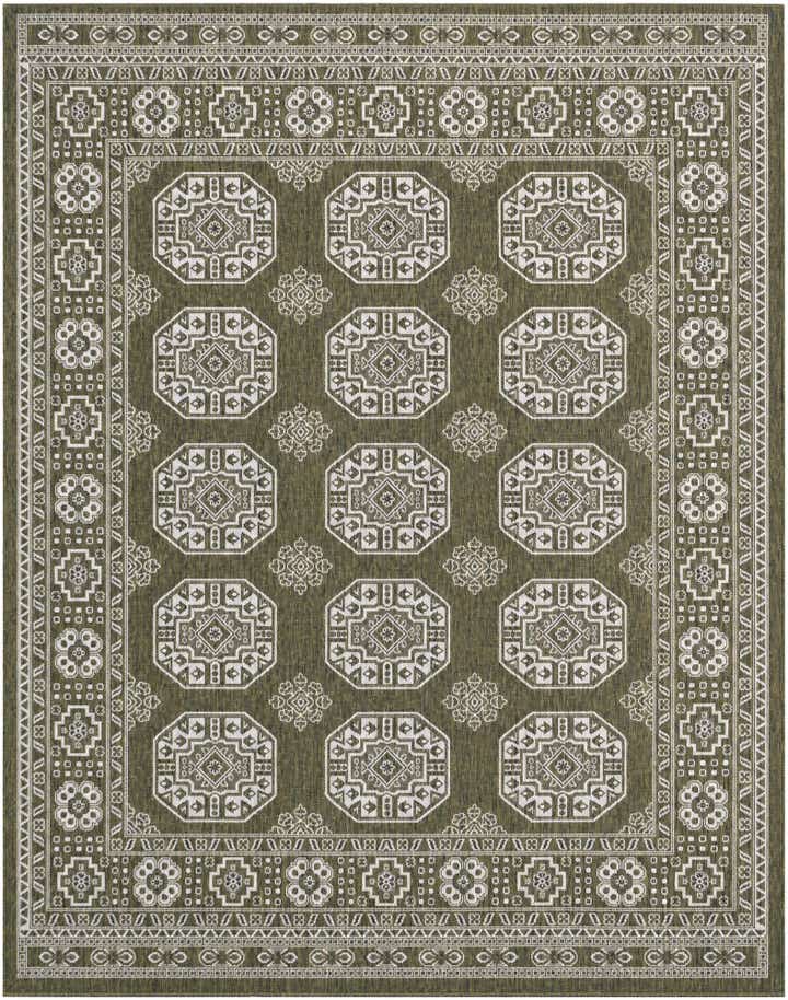 240cm x 305cm Easy-Clean Traditional Indoor / Outdoor Rug