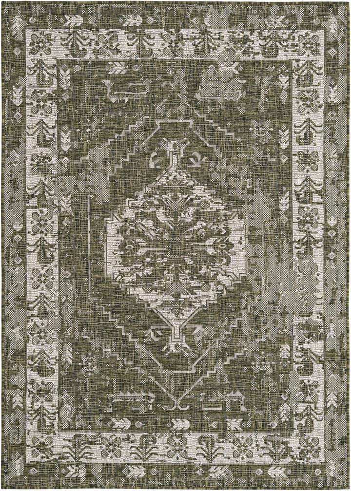 4' x 6' Easy-Clean Traditional Indoor / Outdoor Rug