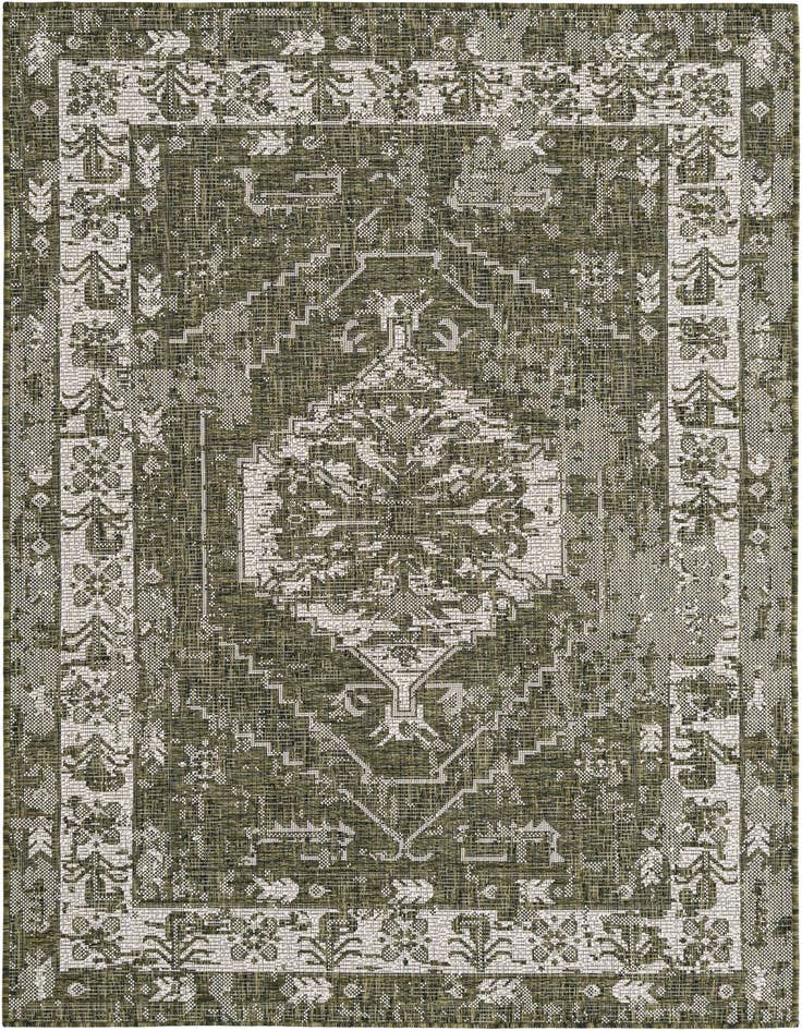 Detail image of 4' x 6' Easy-Clean Traditional Indoor / Outdoor Rug