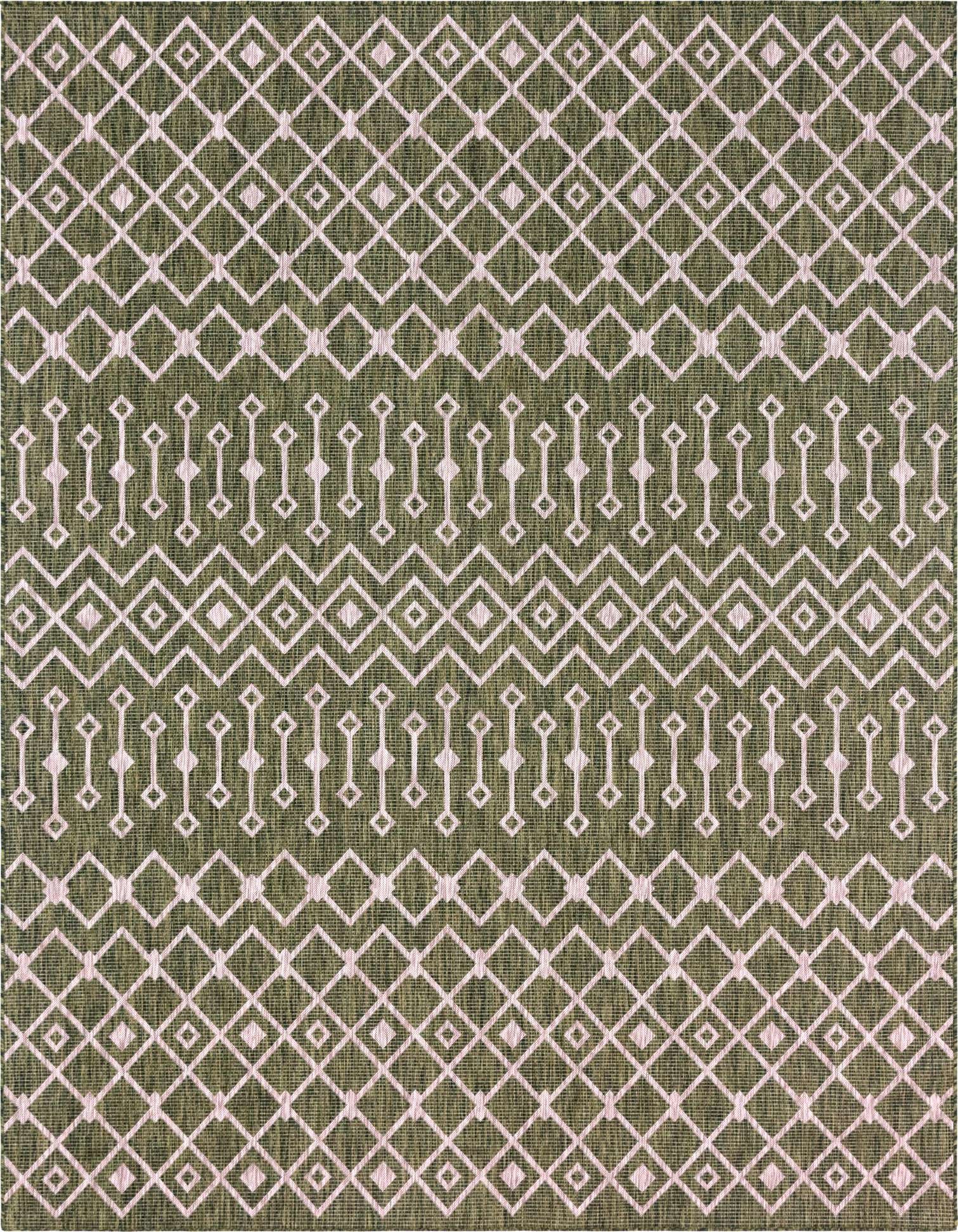 9' x 12' Easy-Clean Trellis Indoor / Outdoor Rug