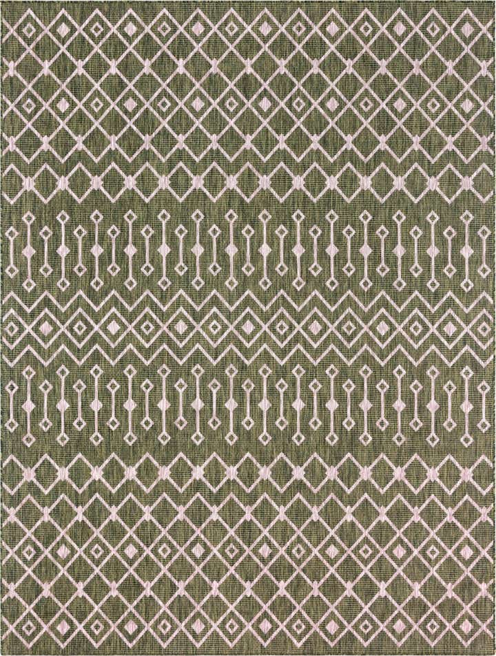 9' x 12' Easy-Clean Trellis Indoor / Outdoor Rug