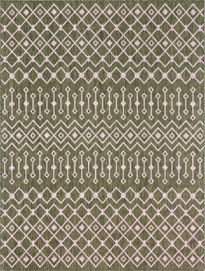 Detail image of 9' x 12' Easy-Clean Trellis Indoor / Outdoor Rug