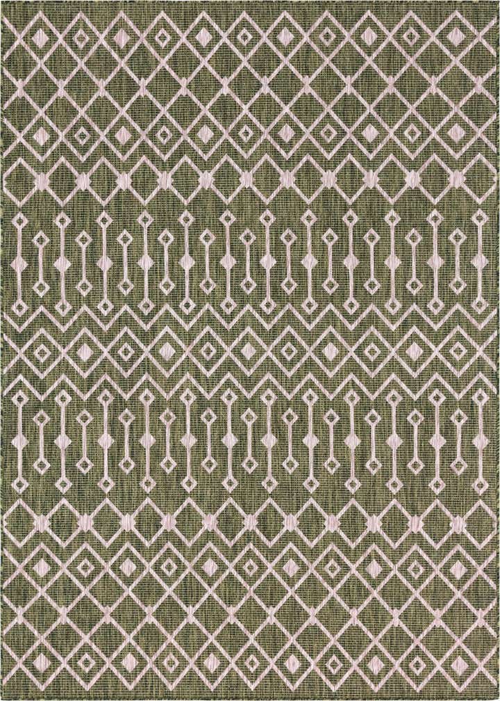 7' x 10' Easy-Clean Trellis Indoor / Outdoor Rug