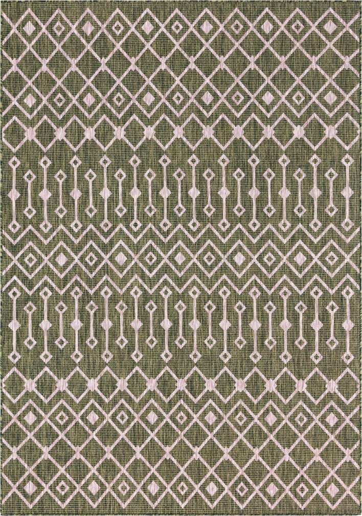 7' x 10' Easy-Clean Trellis Indoor / Outdoor Rug
