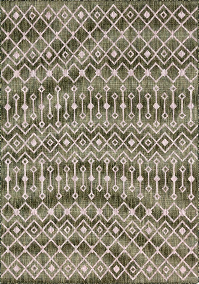 Detail image of 7' x 10' Easy-Clean Trellis Indoor / Outdoor Rug