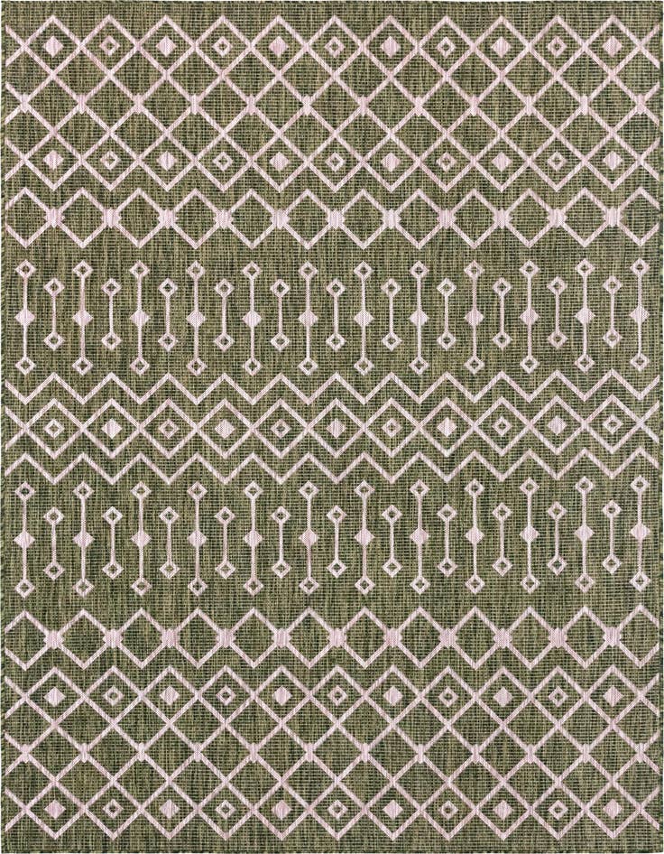 Detail image of 6' x 9' Easy-Clean Trellis Indoor / Outdoor Rug