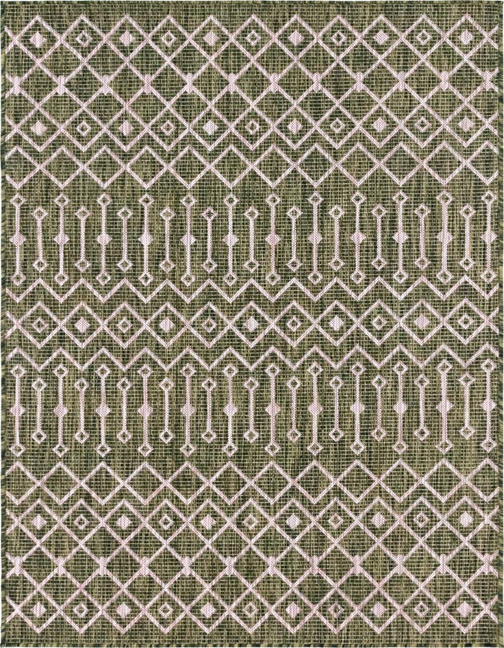 Detail image of 4' x 6' Easy-Clean Trellis Indoor / Outdoor Rug