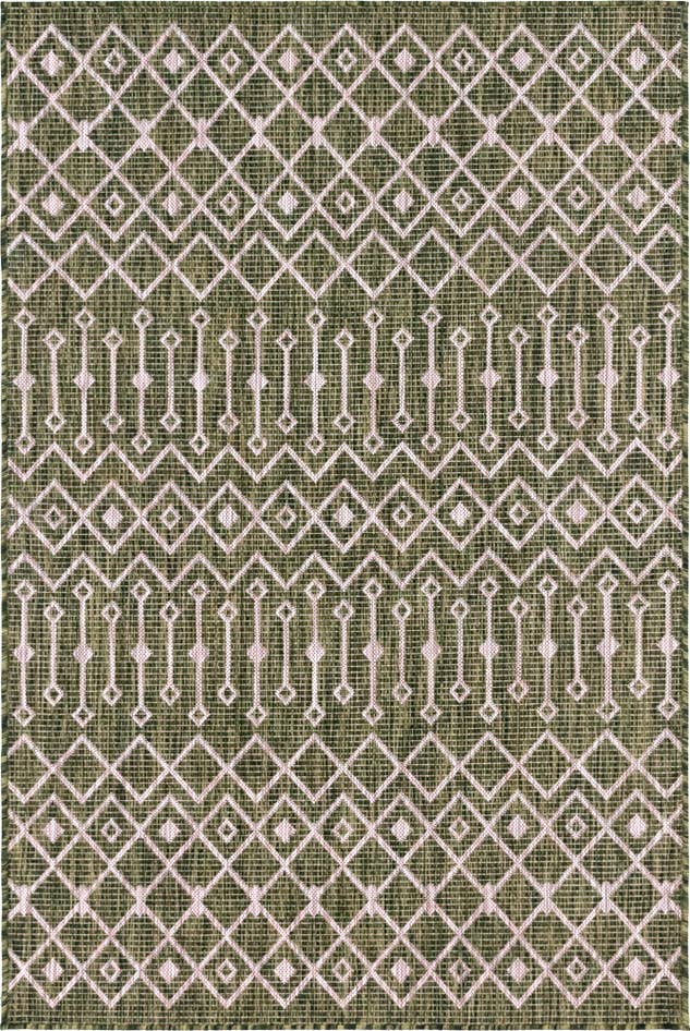 Detail image of 4' x 6' Easy-Clean Trellis Indoor / Outdoor Rug