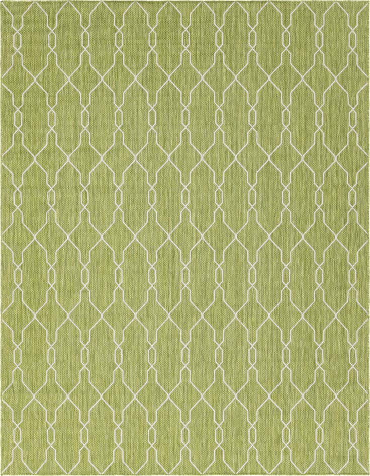 Detail image of 9' x 12' Easy-Clean Trellis Indoor / Outdoor Rug