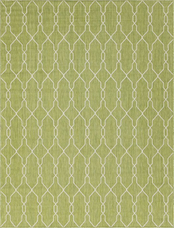 Detail image of 9' x 12' Easy-Clean Trellis Indoor / Outdoor Rug