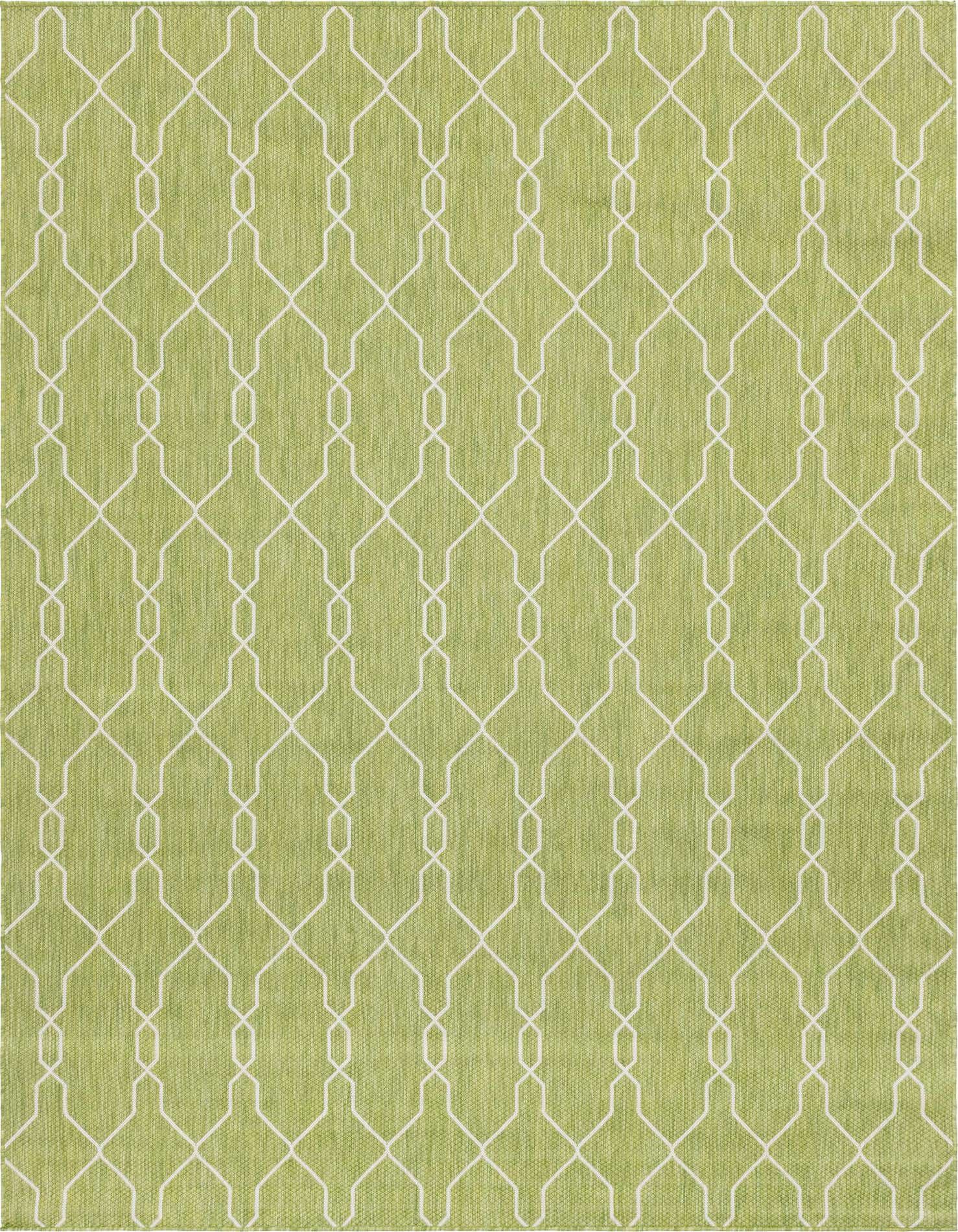 7' 10 x 11' Easy-Clean Trellis Indoor / Outdoor Rug
