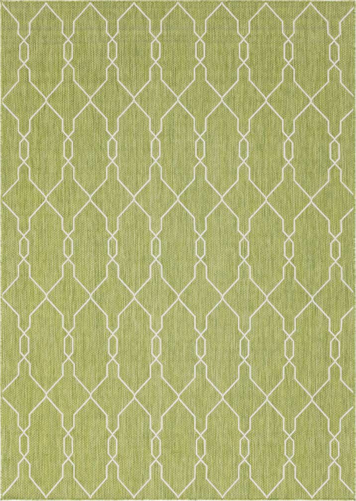 7' x 10' Easy-Clean Trellis Indoor / Outdoor Rug