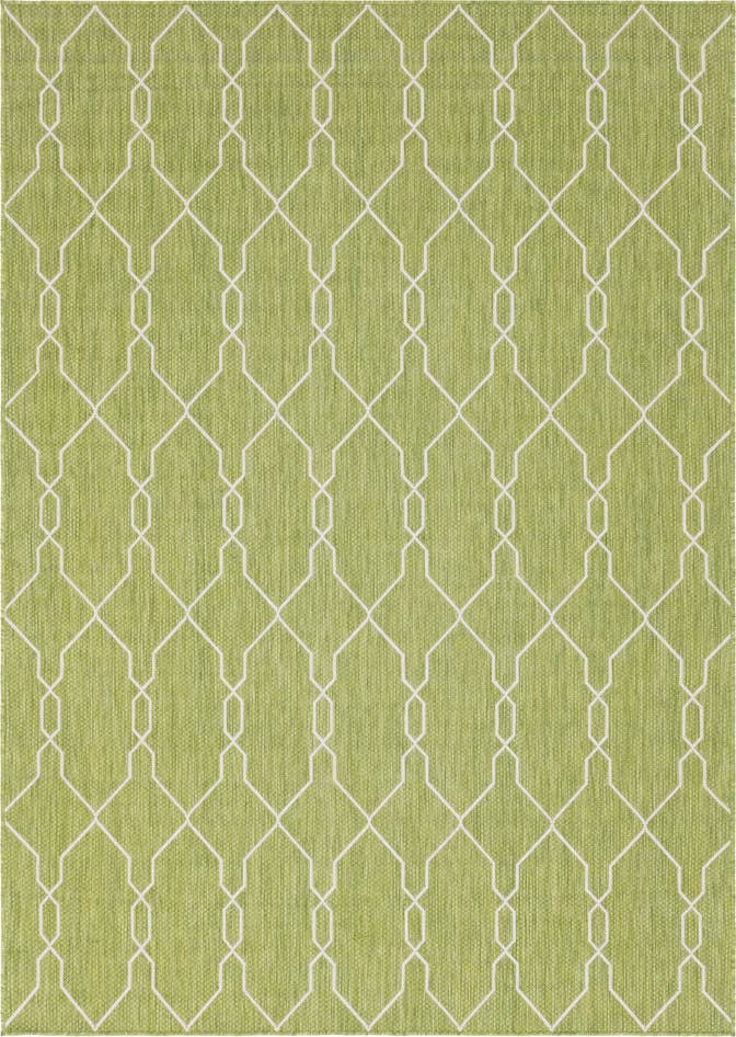 Detail image of 7' x 10' Easy-Clean Trellis Indoor / Outdoor Rug