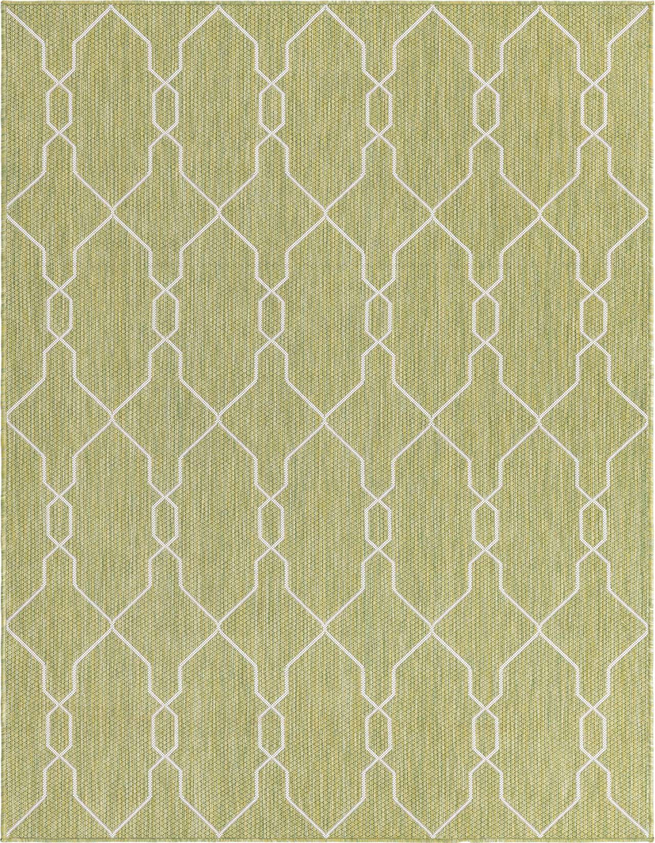 5' 3 x 8' Easy-Clean Trellis Indoor / Outdoor Rug