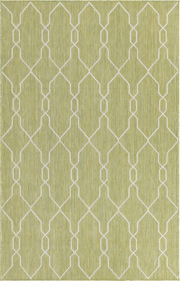 Detail image of 5' 3 x 8' Easy-Clean Trellis Indoor / Outdoor Rug
