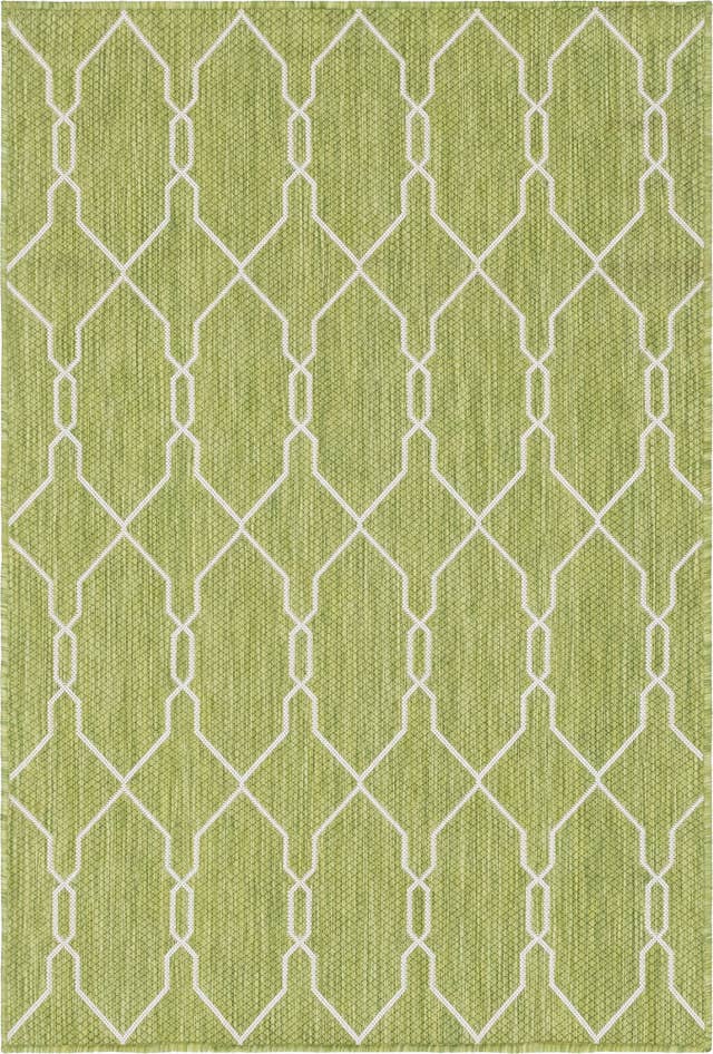 Detail image of 4' x 6' Easy-Clean Trellis Indoor / Outdoor Rug