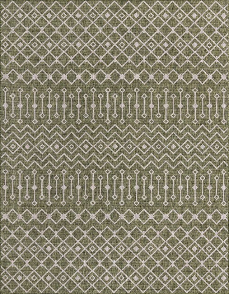 Detail image of 10' x 14' Easy-Clean Trellis Indoor / Outdoor Rug