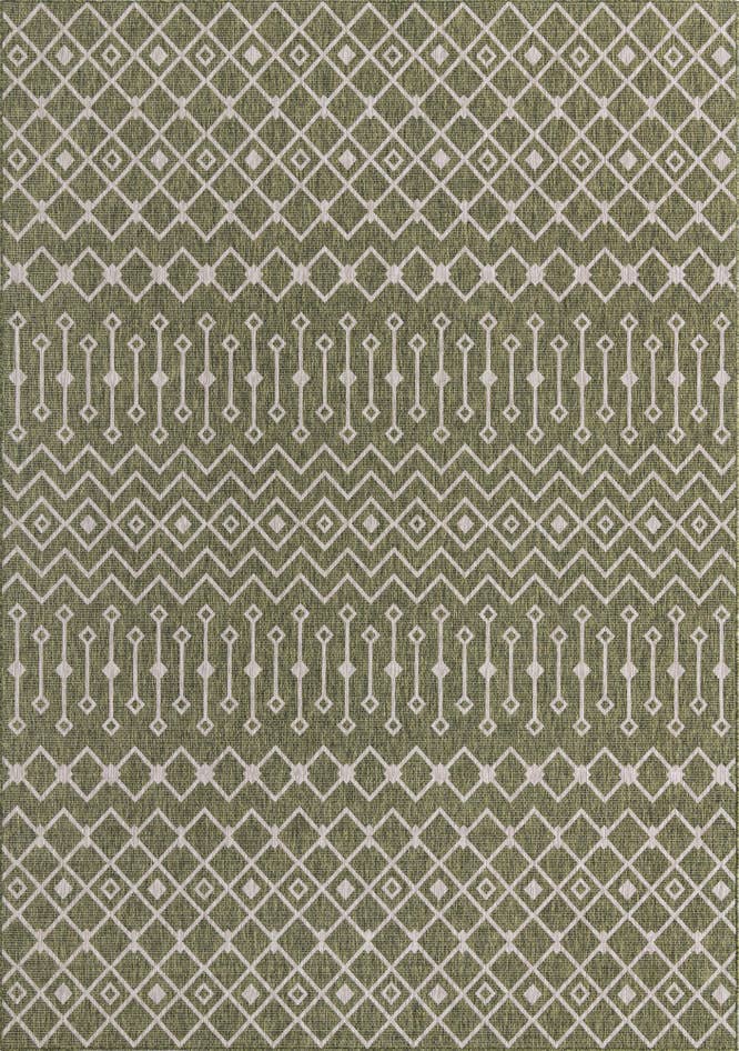 Detail image of 10' x 14' Easy-Clean Trellis Indoor / Outdoor Rug