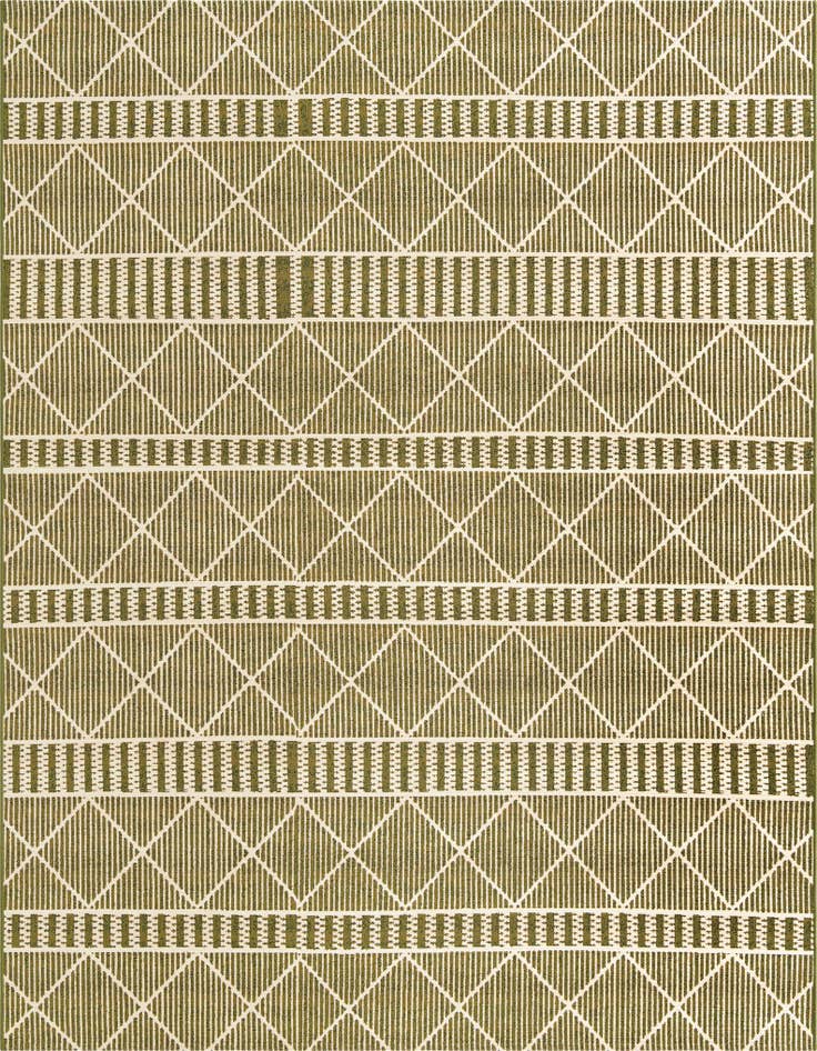 Detail image of 7' 10 x 10' Easy-Clean Trellis Indoor / Outdoor Rug